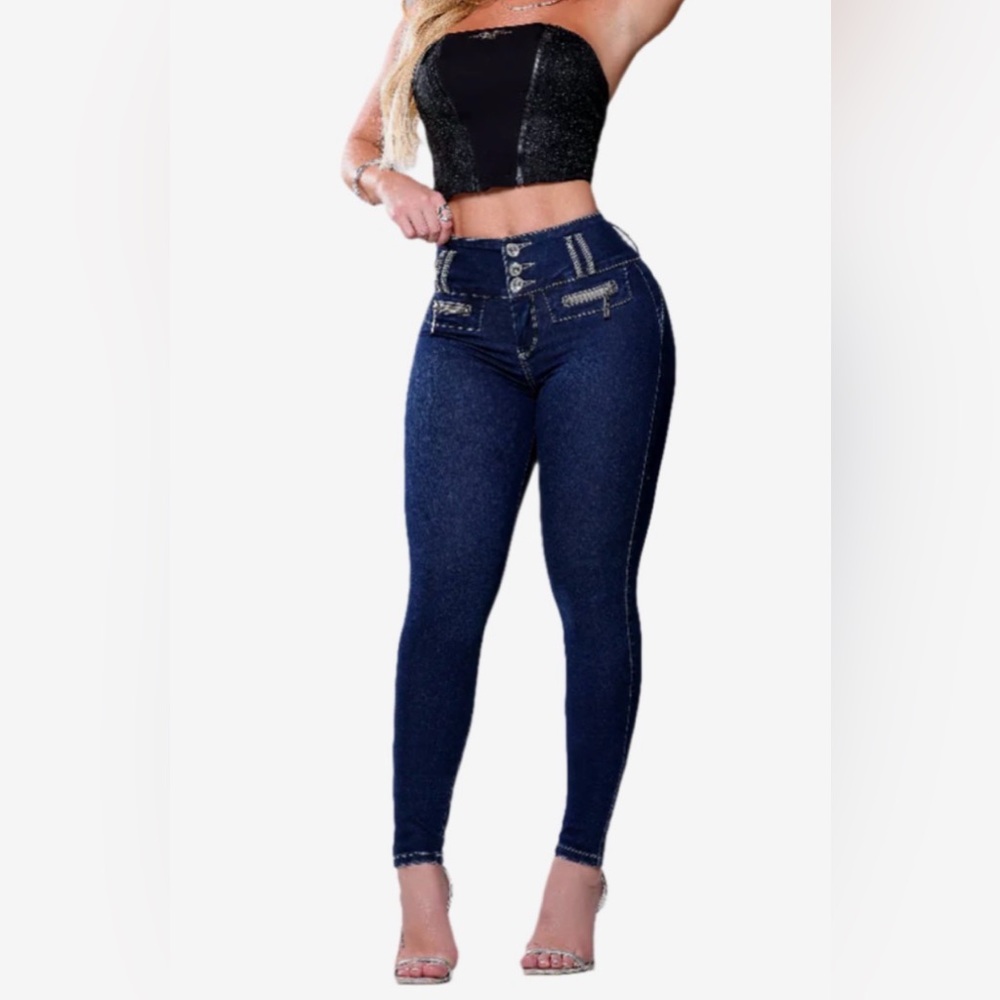 Rhero Jeans high waisted skinny with removable enhanced butt lifters